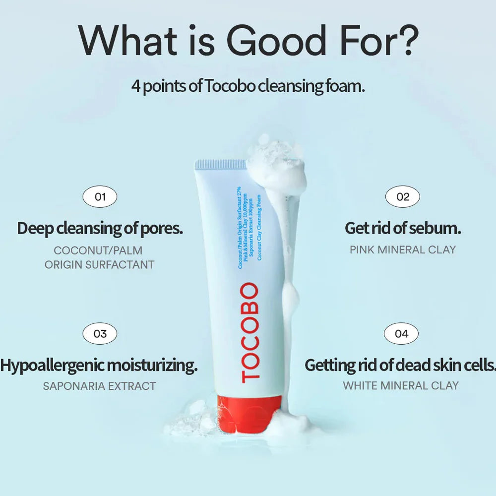 Tocobo Coconut Clay Cleansing Foam 150ml